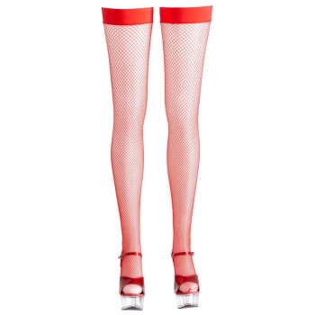 Hold-up Stockings red L