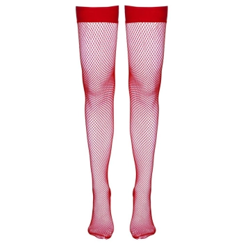 Hold-up Stockings red L