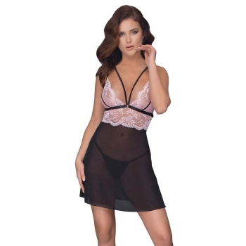 Babydoll black/pink L