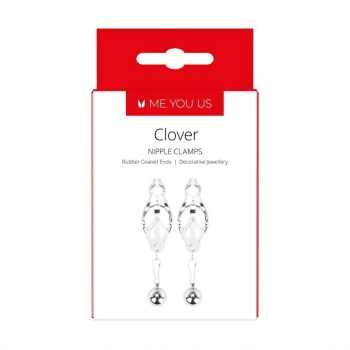 Me You Us Clover Nipple Clamp Silver