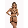 AUBREY HARNESS SET BRA+BELT S/M