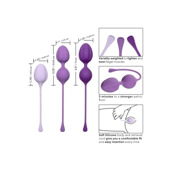 Kegel Training 3 Pcs Purple