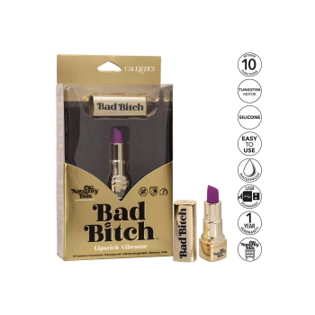 Bad Bitch Lipstick Vibrator Gold