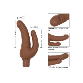 Rechargeable Stud Over Under Brown skin tone