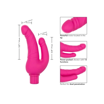 Rechargeable Stud Over Under Pink