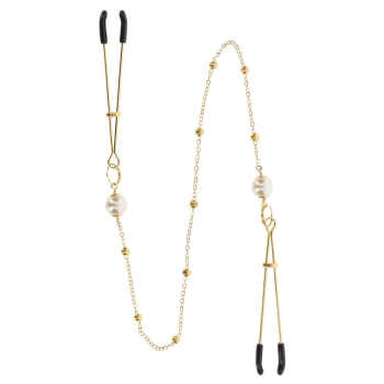 Tweezers Pearl & Deluxe Chain Gold