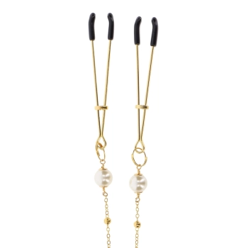 Tweezers Pearl & Deluxe Chain Gold