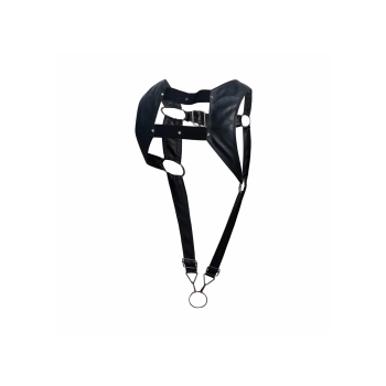 DNGEON Top Cockring Harness Black