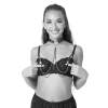 SPORTSHEETS SM AMOR COLLAR WITH NIPPLE JEWELRY