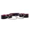 Reversible Collar / Wrist / Ankle Cuffs - Pink