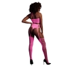 Two Piece with Crop Top and Stockings - Pink - XS/XL