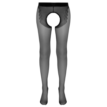 Rajstopy Cottelli LEGWEAR z otwartym kroczem i czerwonym szwem 20 den