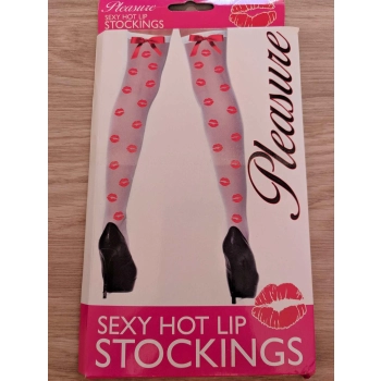 Pleasure SEXY HOT LIP STOCKINGS