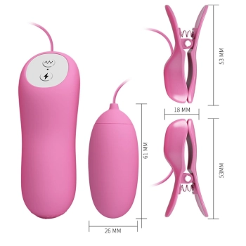 PRETTY LOVE - ELECTRIC SHOCK & VIBRO-BULLETS, 7 vibration functions 3 electric shock functions