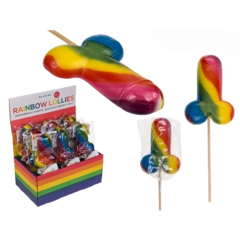 Lizak tęczowy penis/Rainbow Lollies 85g