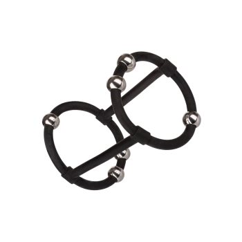 Beaded Silicone Enhancer Cage Black