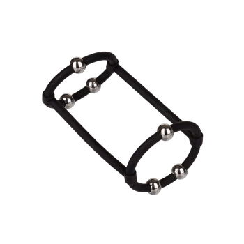 Beaded Silicone Enhancer Cage Black