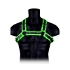 Buckle Bulldog Harness - GitD - Neon Green/Black - S/M