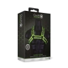 Buckle Bulldog Harness - GitD - Neon Green/Black - S/M