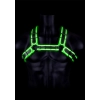 Buckle Bulldog Harness - GitD - Neon Green/Black - S/M