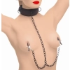 Collared Temptress Necklace with Nipple Clamps