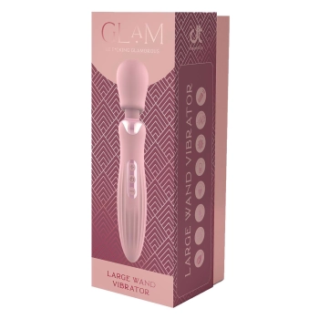Duży wibrator wand Glam silikonowy USB 24 cm