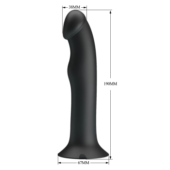 Dildo wibrujące z przyssawką analne waginalne 12 trybów wibracji pulsacji