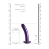 Smooth Silicone G-Spot Dildo - 6 / 14,5 cm