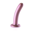 Smooth Silicone G-Spot Dildo - 6 / 14,5 cm