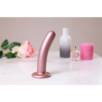 Smooth Silicone G-Spot Dildo - 6 / 14,5 cm