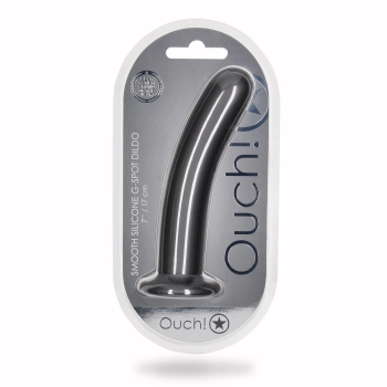 Smooth Silicone G-Spot Dildo - 7 / 17 cm