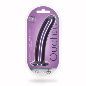 Smooth Silicone G-Spot Dildo - 7 / 17 cm