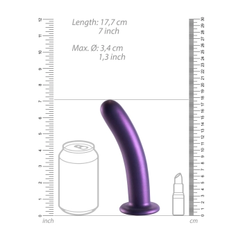 Smooth Silicone G-Spot Dildo - 7 / 17 cm