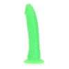 Slim Realistic Dildo with Suction Cup - Glow in the Dark - 7 / 18 cm