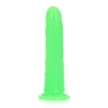 Slim Realistic Dildo with Suction Cup - Glow in the Dark - 7 / 18 cm