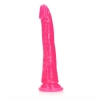 Slim Realistic Dildo with Suction Cup - Glow in the Dark - 7 / 18 cm