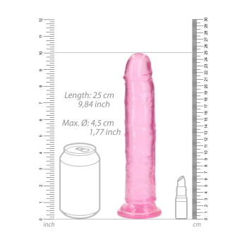 Żelowe dildo z przyssawką waginalne i analne 23 cm sztuczny penis