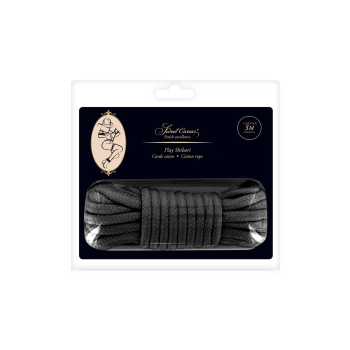 SM BONDAGE ROPE BLACK 5M (Size: T1)