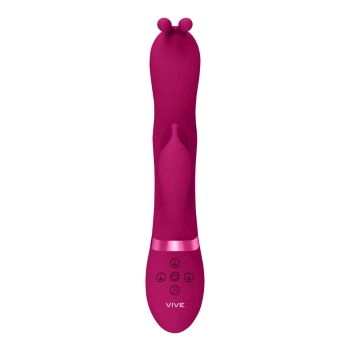 Gada - Vibrating Bunny Ear G-Spot Rabbit with Pulse Wave Shaft