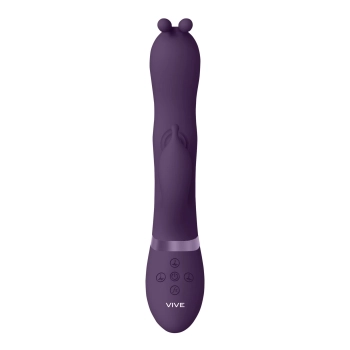 Gada - Vibrating Bunny Ear G-Spot Rabbit with Pulse Wave Shaft