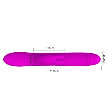 Wibrator króliczek Pretty Love Byron obracający się USB wodoodporny
