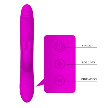 Wibrator króliczek Pretty Love Byron obracający się USB wodoodporny