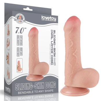 7 Sliding Skin Dual Layer Dong Flesh