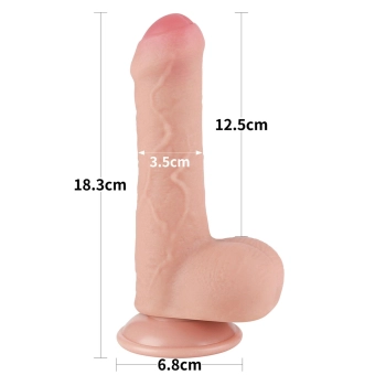 7 Sliding Skin Dual Layer Dong Flesh