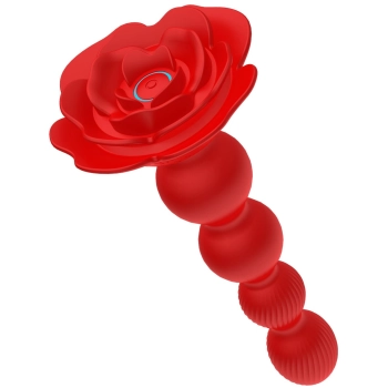 Rose rotating anal beads