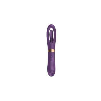 Flicking dual g spot vibrator