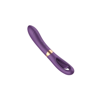 Flicking dual g spot vibrator