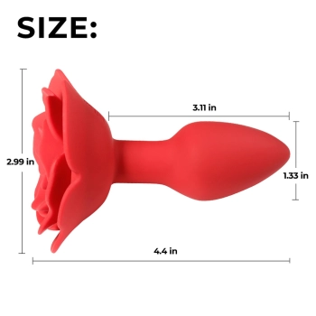 Rose rotating anal plug