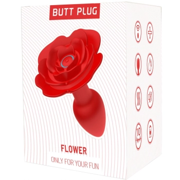 Rose rotating anal plug