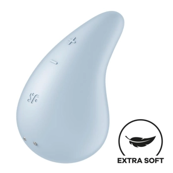 Wibrator mini Satisfyer Dew Drop niebieski silikonowy USB